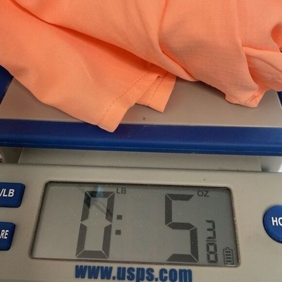 NWT Habit UPF40+ Vented Short Sleeve Button Up Shirt Women Size 2XL Peach Orange - Picture 12 of 12